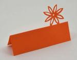 Bodille bordkort - orange blomst